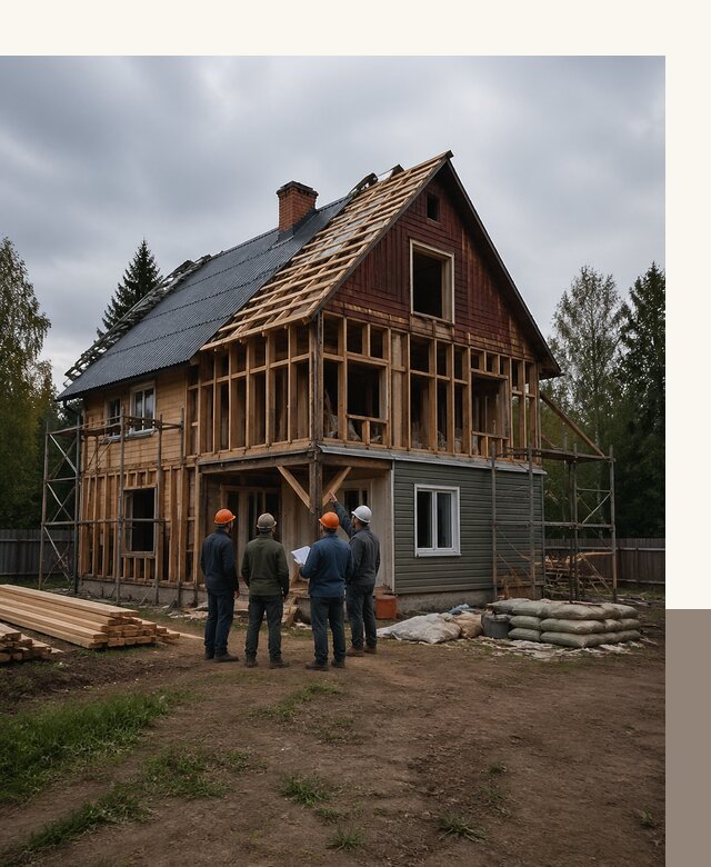 Реконструкция дачного дома в Касимах под ключ с проектом